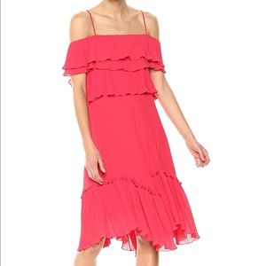 Hailstones heritage red off the shoulder dress NWT